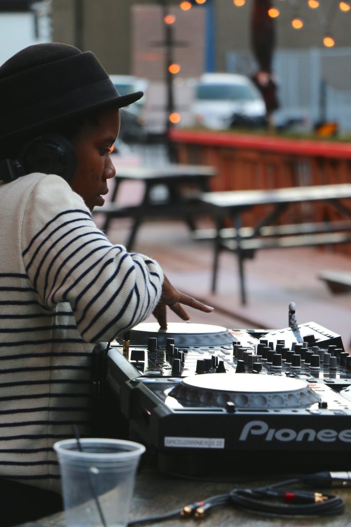 DJ Gayance @ la Place Publique. Photo by Lydia Anderson.