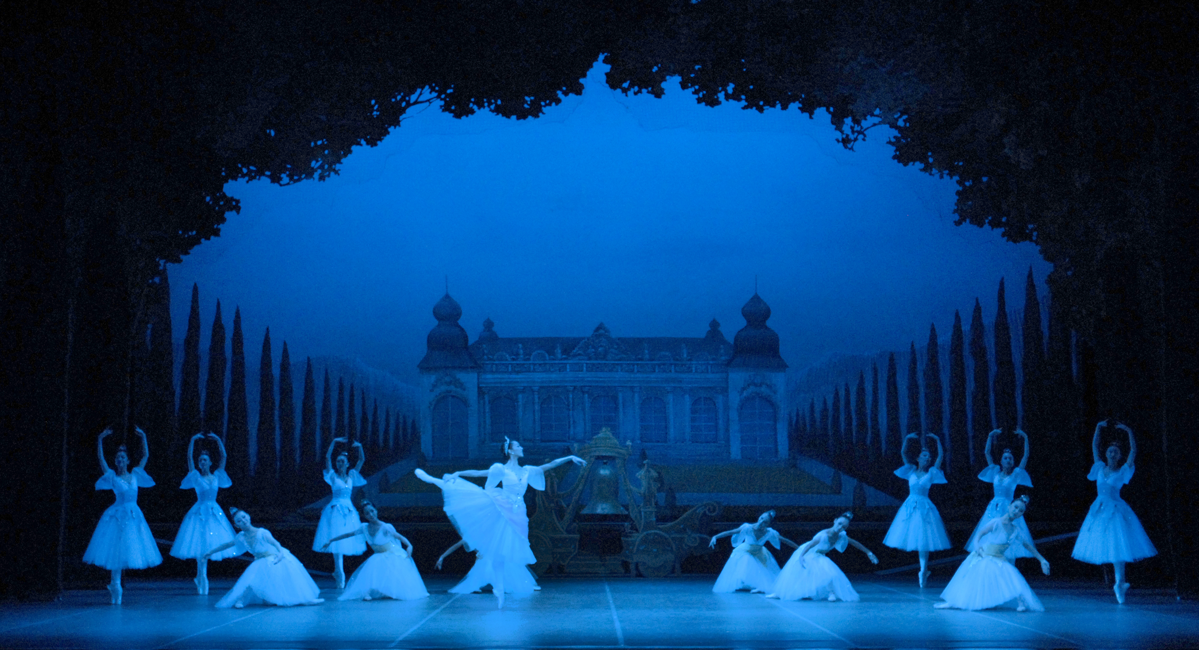 Pictured is the set design for the Lord’s castle, the final act of Coppélia. Courtesy of Ballet de Shanghai.