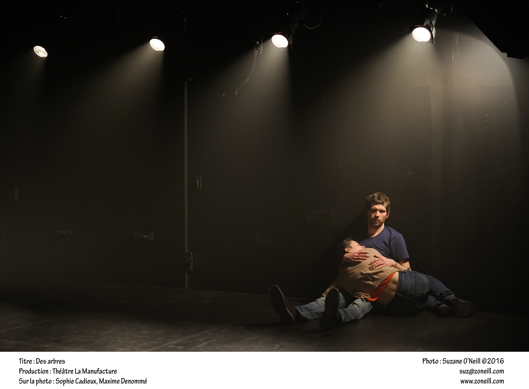 Lungs is a play by Duncan Macmillan that was translated into Des arbres by Benjamin Pradet. Photo by Suzane O'Neill.