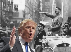 The haunting similarities between the politics of Donald Trump and Adolf Hitler. Photo courtesy of JFX-Gillis from Creative Commons. 