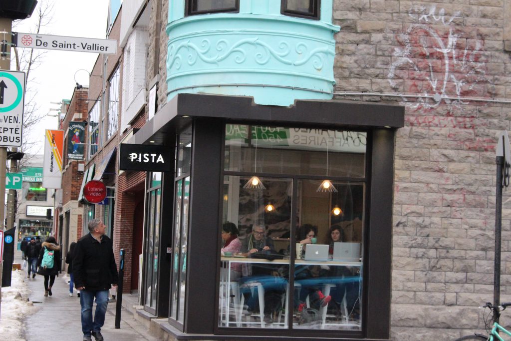 Pista is located on the corner of Beaubien Street and Saint-Vallier Street. Photo by Danielle Gasher